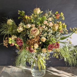 Large vintage bouquet in vase