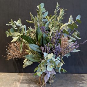 Dried lavender and herbs